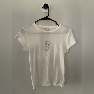 Brandy Melville White Cotton Tee